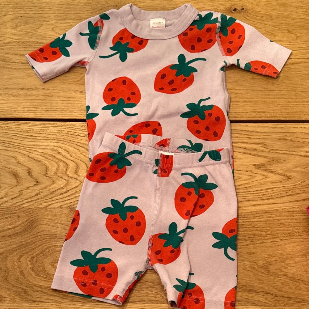 Hanna Andersson Lilac and Red Kids Pajama Top